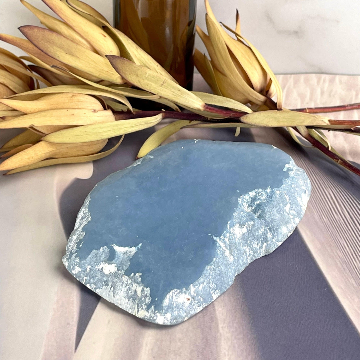 Angelite Crystal Block