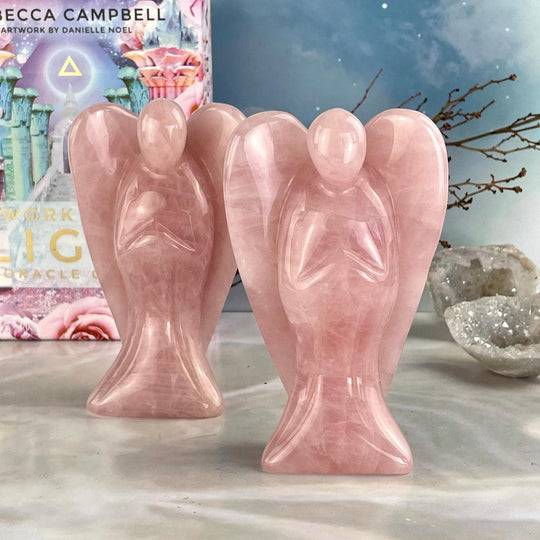 Rose Quartz High Grade Crystal Angel