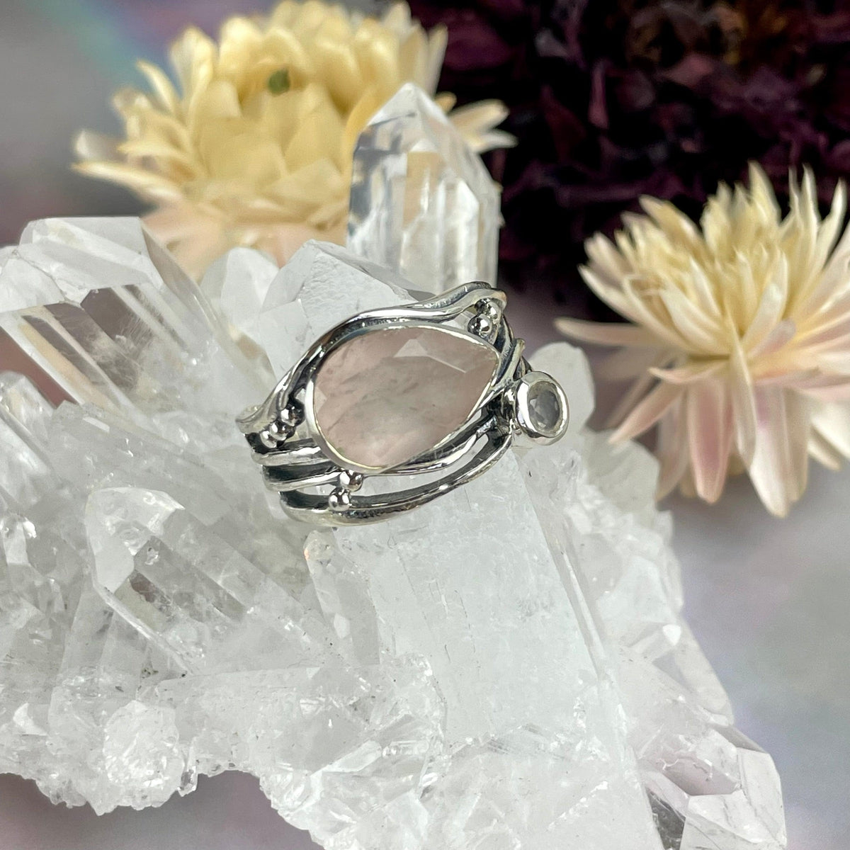 Women's Rose Quartz Ring