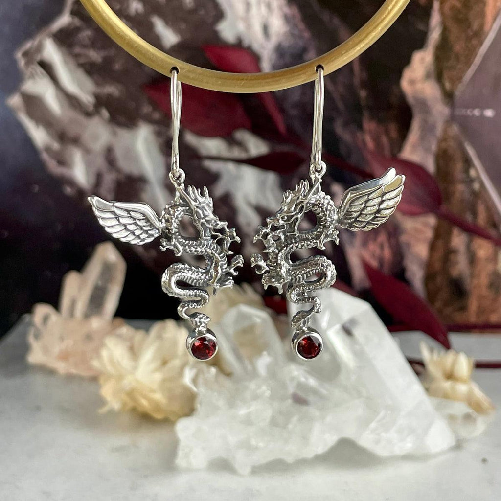 Dragon Gemstone Earrings