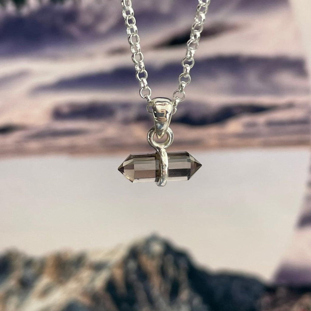 Smokey Quartz Wand Pendant