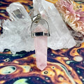 Pink Crystal Bar Pendant