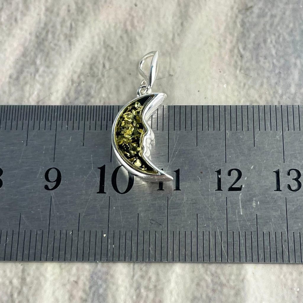 Crescent Moon Stone Necklace
