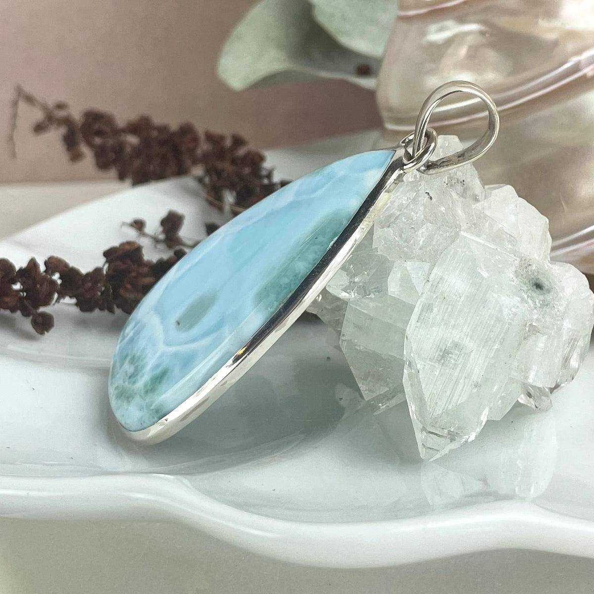 Large Larimar Pendant