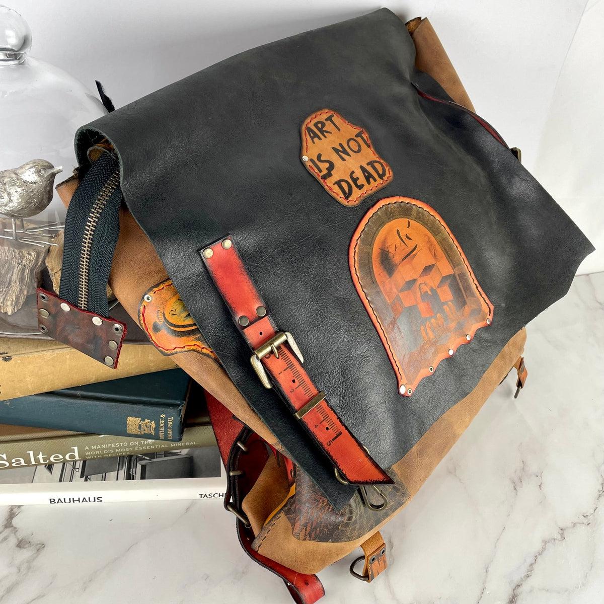 Distressed Leather Handmade Bag