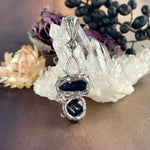 Blue Crystal Silver Pendant