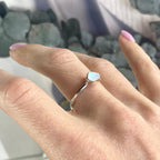 Moonstone Raw Ring