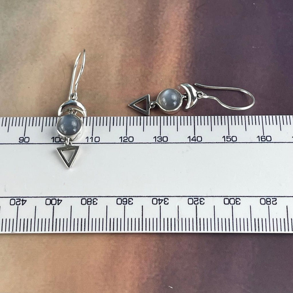 Cat's Eye Moonstone Earrings