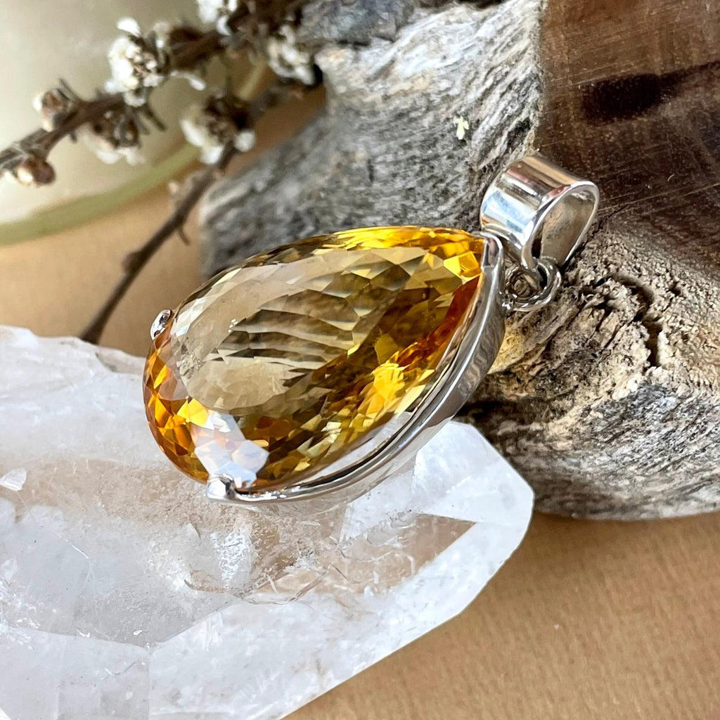 Large Citrine Pendant