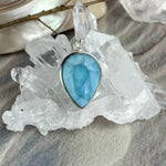 Larimar Teardrop Pendant