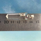 Clear Quartz Point & Rainbow Moonstone Pendant