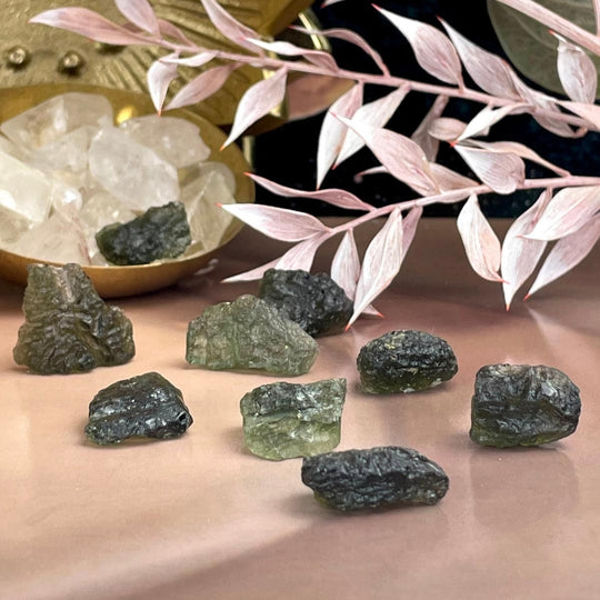 Authentic Moldavite Raw Pieces 1.8g-2.57g