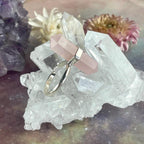 Rose Quartz Earring Ring Set