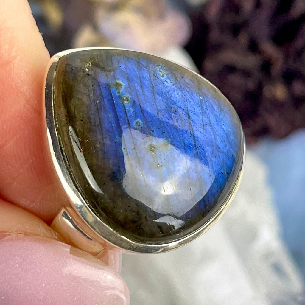 Large Size Labradorite Ring