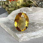 Oval Cut Citrine Pendant