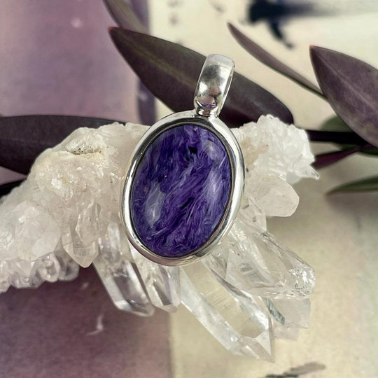 Charoite Oval Pendant
