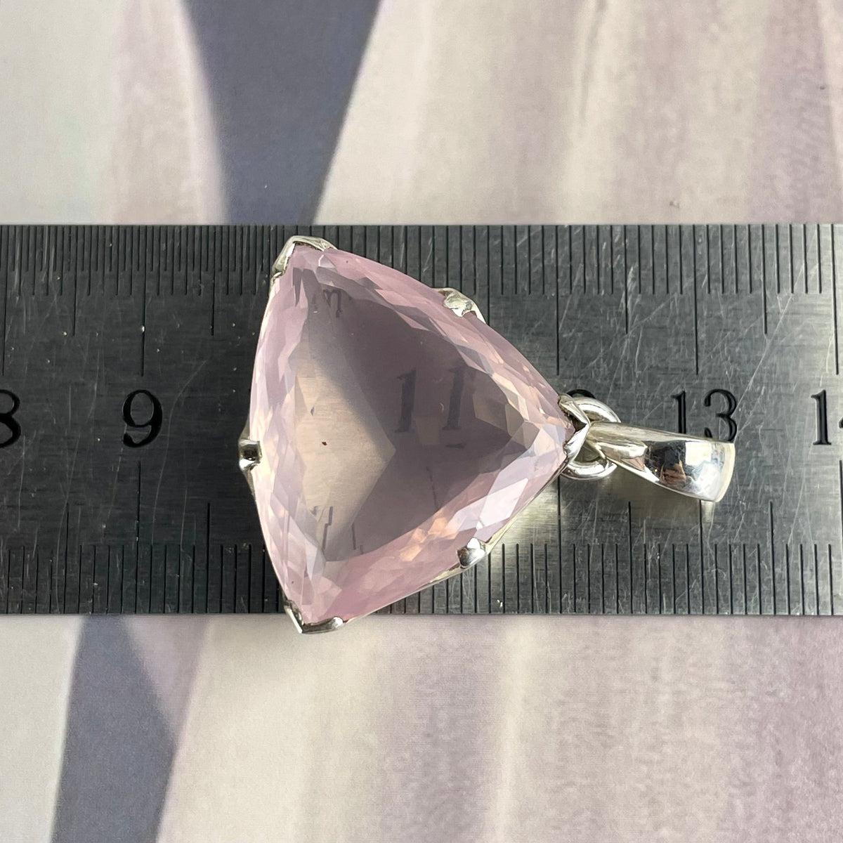 Pale Pink Rose Quartz Pendant