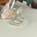 Twin Clear Quartz Point Ring