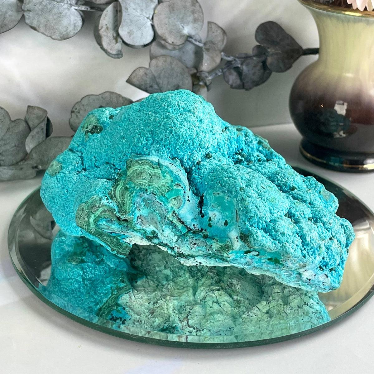 Raw Chrysocolla And Malachite Stone