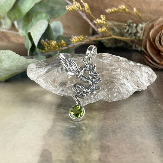 Peridot Dragon Pendant