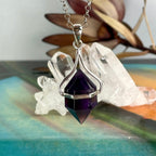 Amethyst Crystal Point Pendant