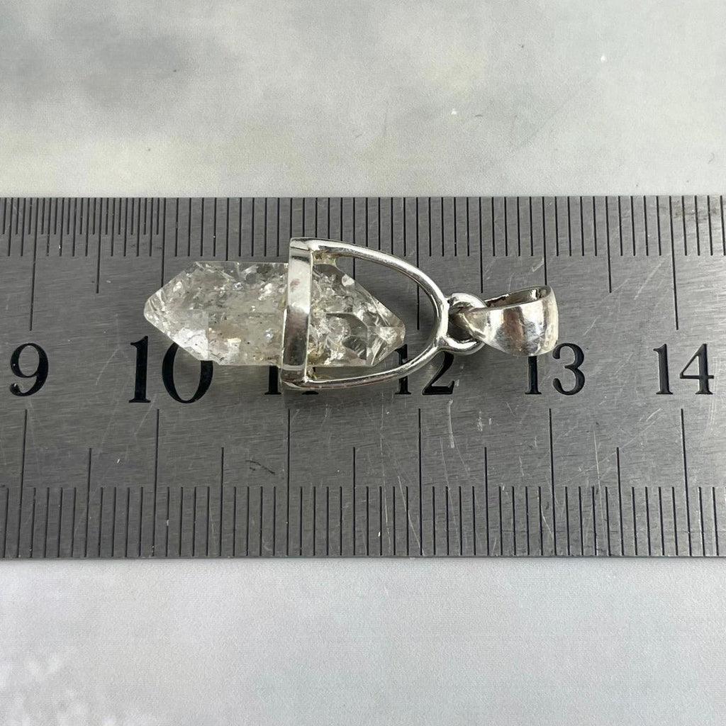 Tibetan Quartz Raw Small Double Terminated Point Pendant
