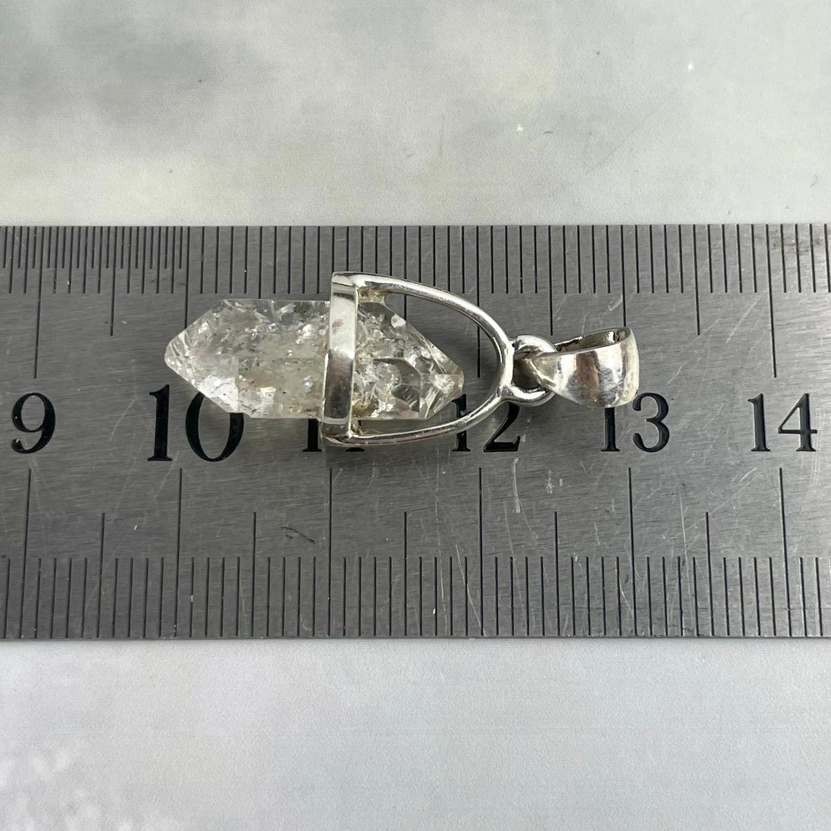 Tibetan Quartz Raw Small Double Terminated Point Pendant