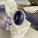 Bright Purple Crystal Ring