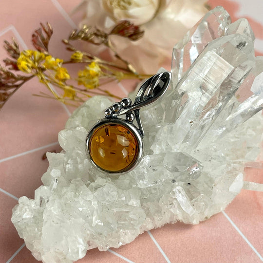 Baltic Amber Round Pendant
