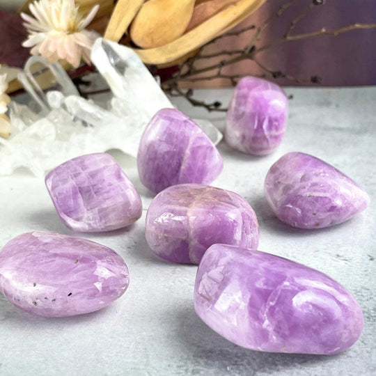 Pink Kunzite Tumbled Stones