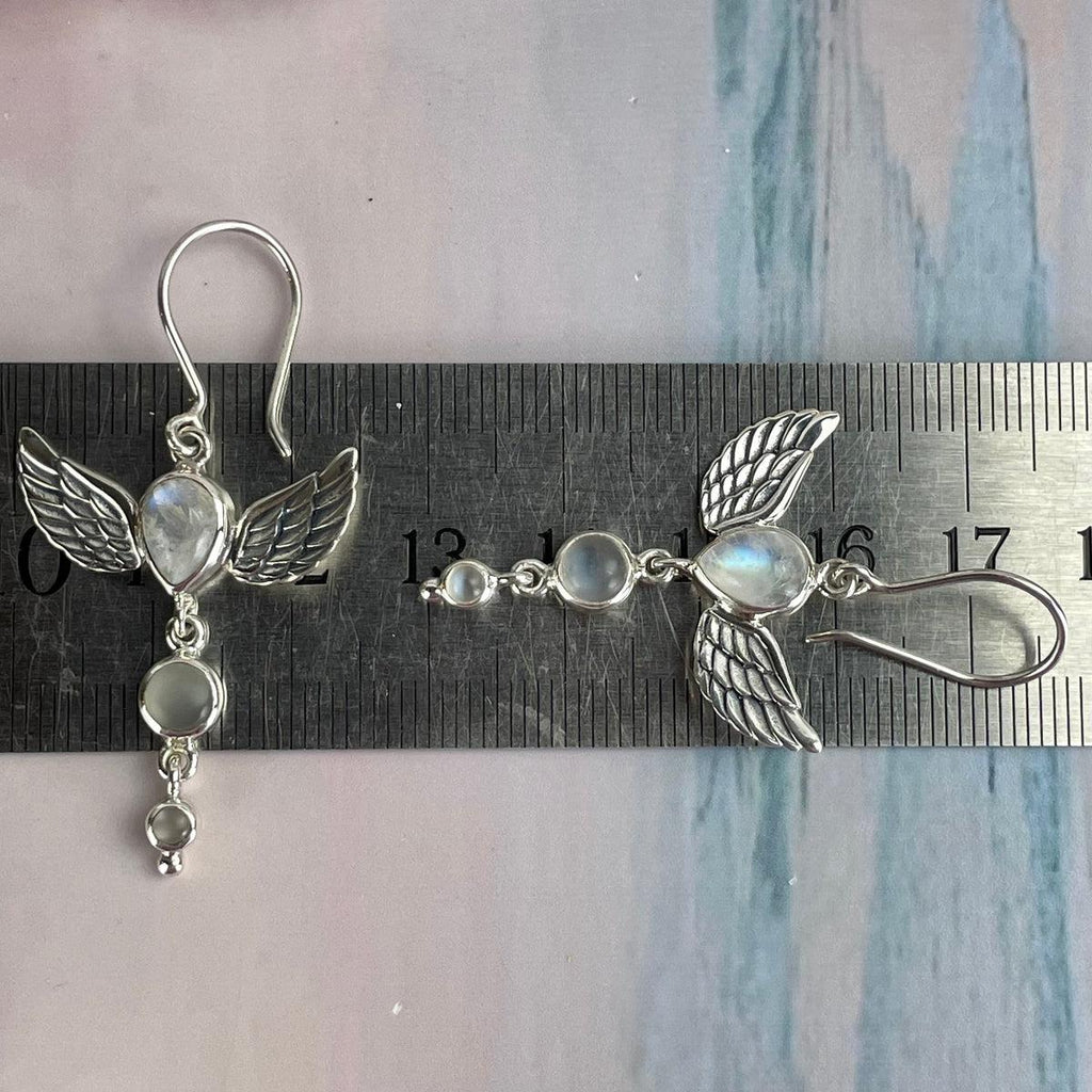 Crystal Wing Earrings