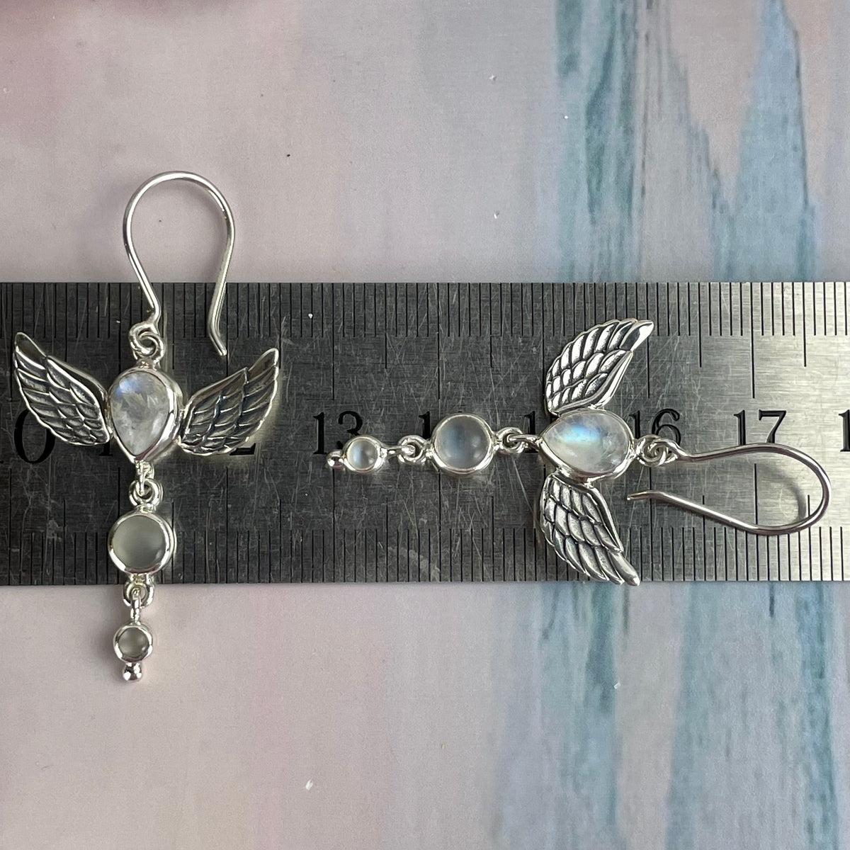 Crystal Wing Earrings