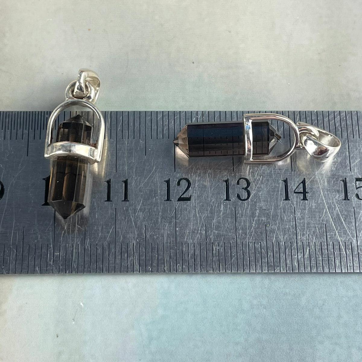 Smokey Quartz Double Point Pendant