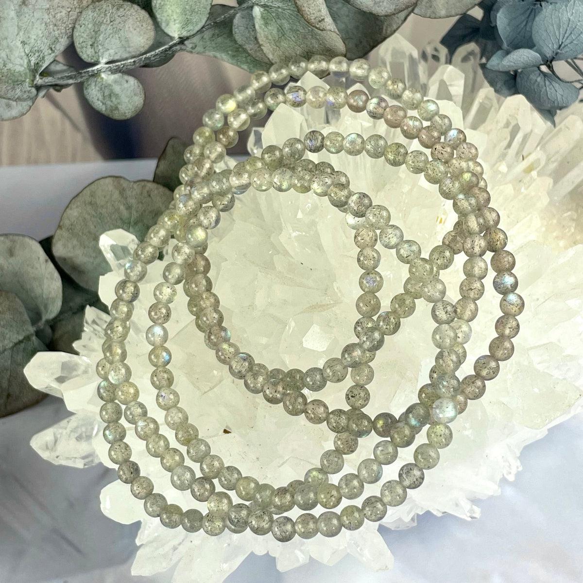 Labradorite Crystal Bead Bracelet