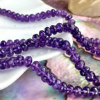 Amethyst (Africa) 3-4mm Faceted Bead Necklace
