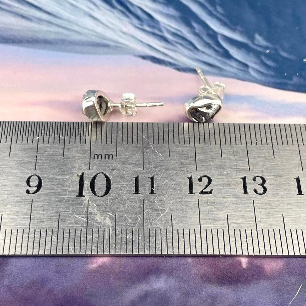 Hematite Silver Studs