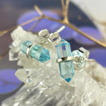 Blue Crystal Stud Earrings
