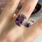 Amethyst Rectangle Ring