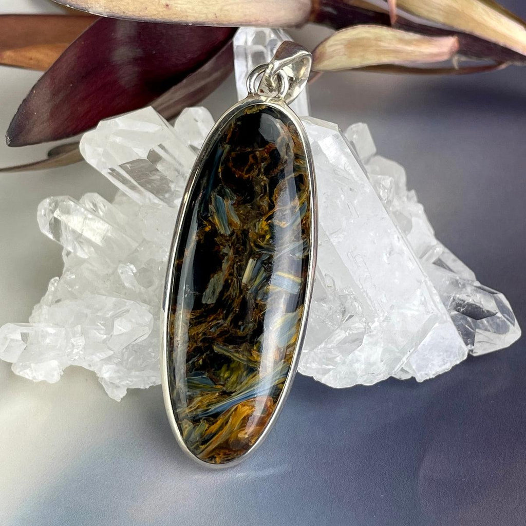 Long Oval Pietersite Pendant
