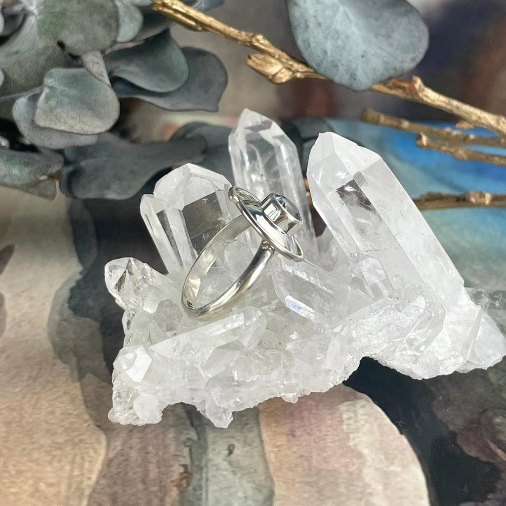 Aquamarine Contemporary Ring