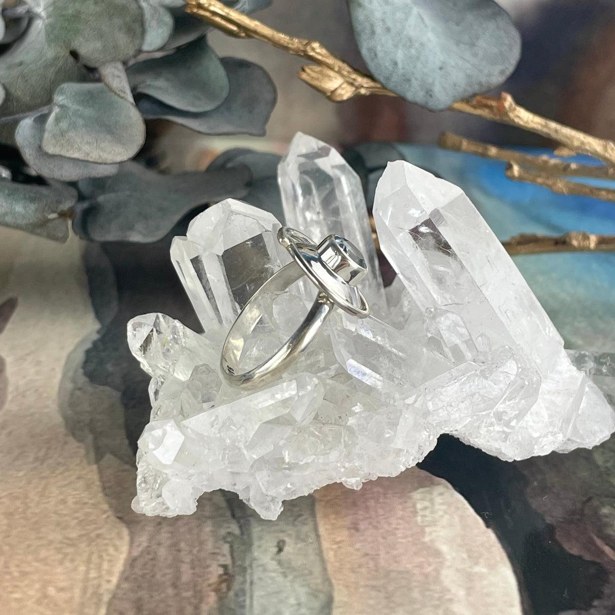 Aquamarine Contemporary Ring