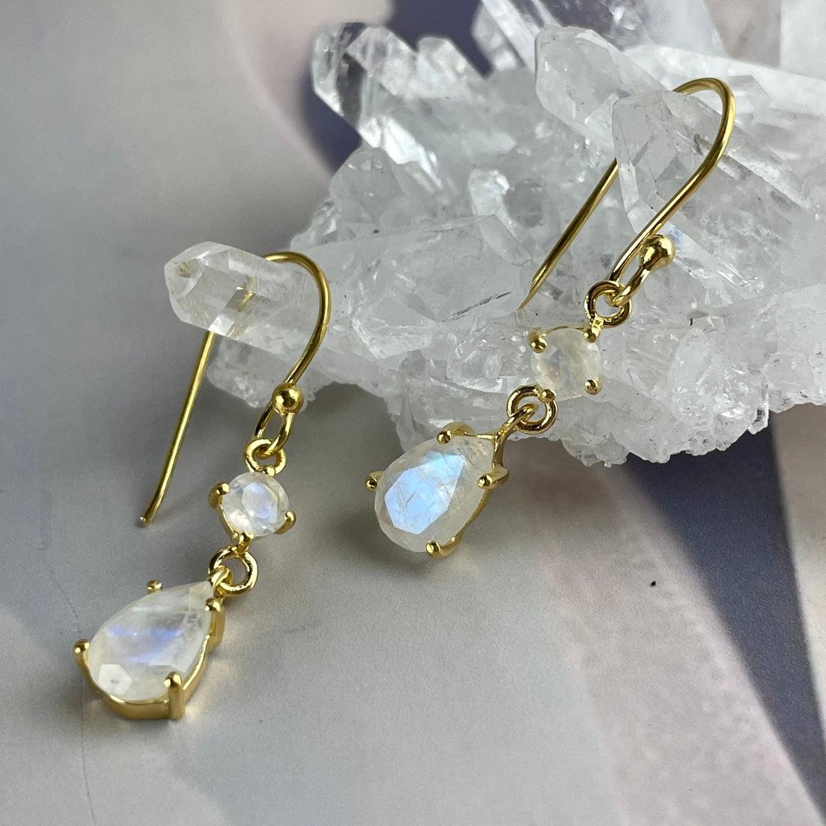 Rainbow Moonstone Gold Jewellery