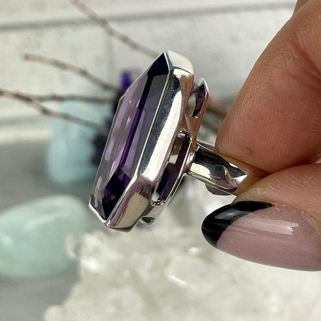 Modern Amethyst Ring