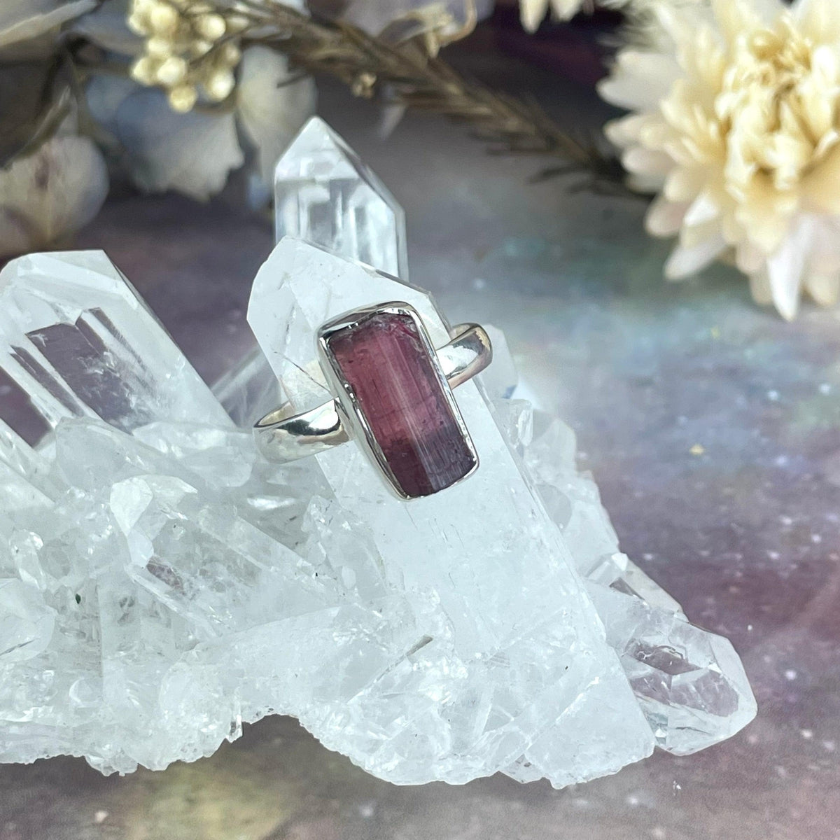 Raw Pink Tourmaline Jewellery
