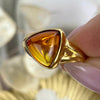 Baltic Amber Gold Ring