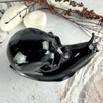 Obsidian Hand Carved Skull