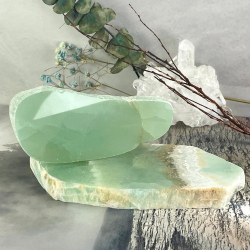 Pale Green Crystal Slab