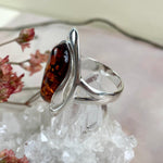 Baltic Amber Modern Style Ring