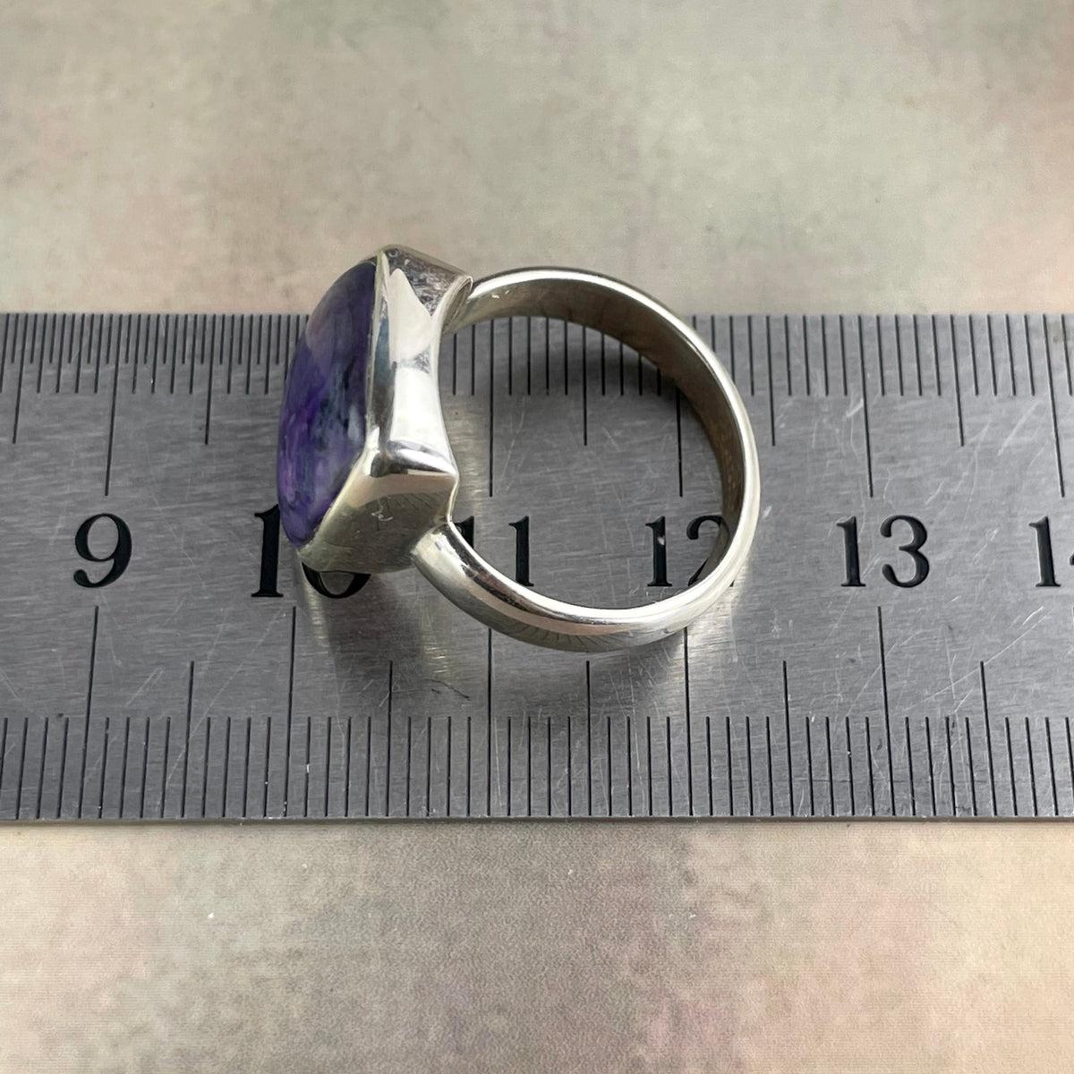 Sugilite Cabochon Ring