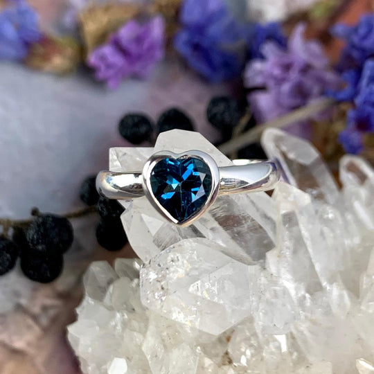 London Blue Topaz Heart Ring
